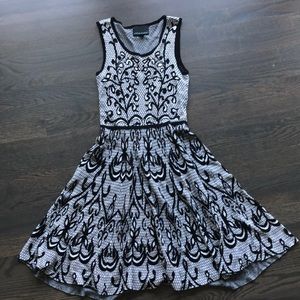 Black and White knit dress